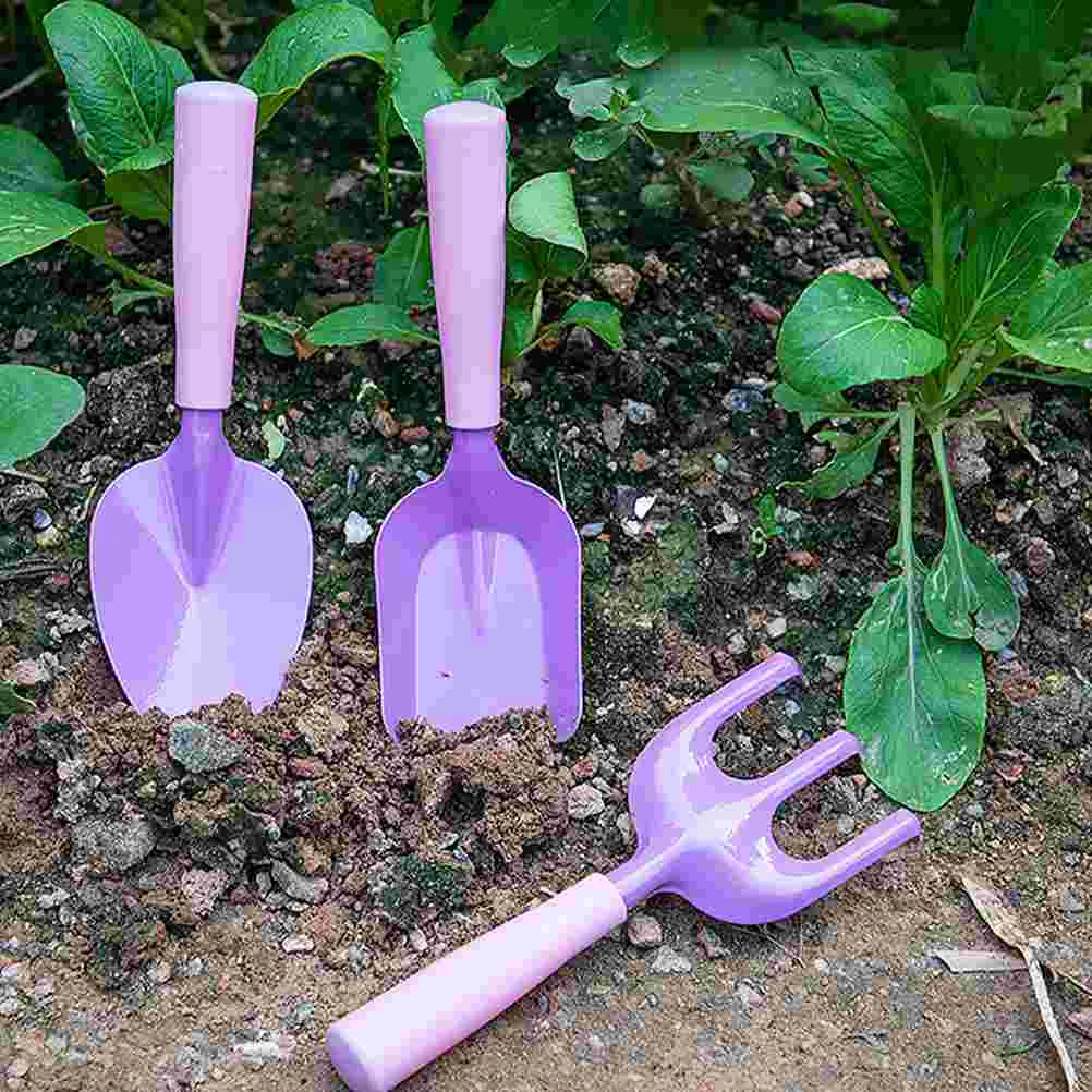 Garden Tools Kids Gardening Digging Childrens Toys Rake Sand Metal Plastic Beach Sandbox