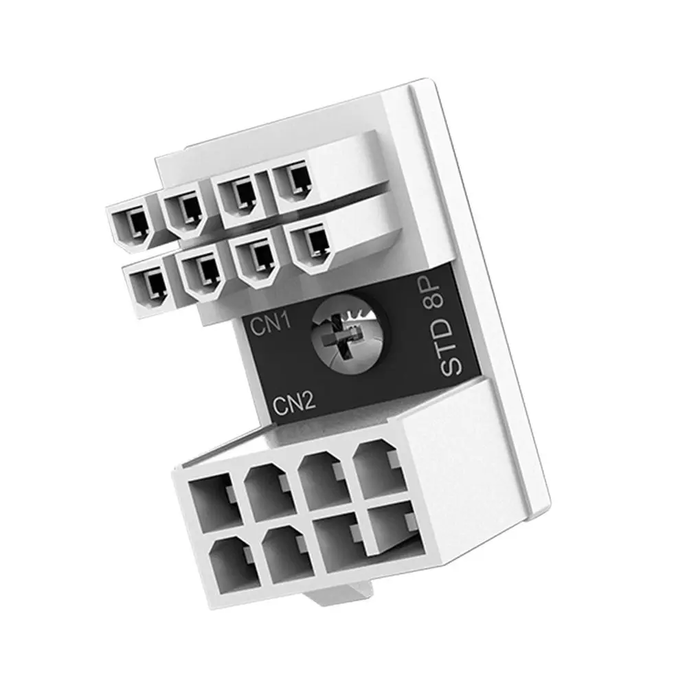 

Degree Angle Opposite Direction Graphics Power Adapter Graphics Card Connector 180 Degree Angle Connector PCIe 8 Pin Adapter