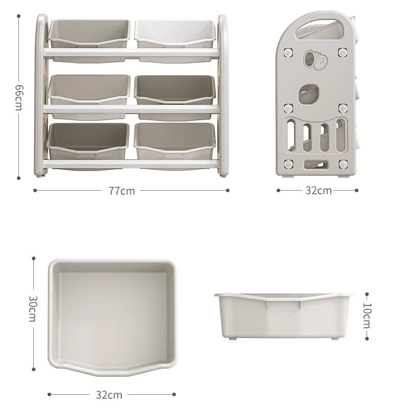 Eco-friendly Children\'s Toy Storage Rack, 3 Layers, Large Capacity Organizer, Shelf Cabinet, Home Furniture, Sundries Storage