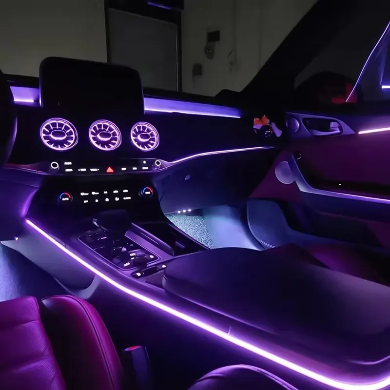 Multicolor Dashboard Turbine Air Vent Atmosphere Light APP Control Ambient Light for Stinger
