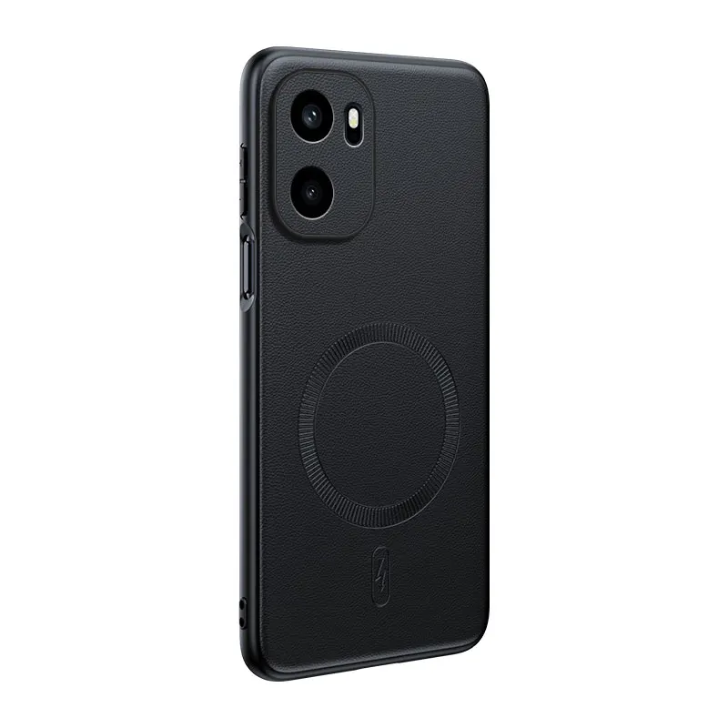 Für OnePlus Ace 6: Magnetische Lederhülle mit Schutzfunktion, Anti-Fingerabdruck, rutschfest, aus PC+TPU. – Detail 2
