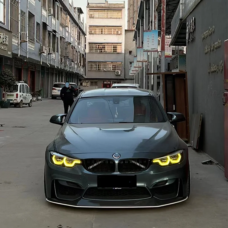 J ONE Yellow Daytime Running Lights BMW 420i 440i M3 M4 DRL Adaptive LED Panel F80 F82 F83 LCI Angel Eye Daytime Running Lights