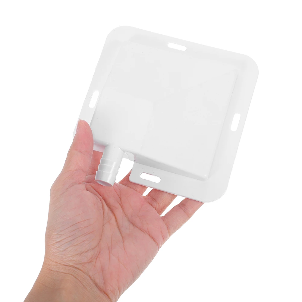 

2pcs Air Conditioner Drip Large Drain Pan For Ac Units 1.2Cm Hole Water Catcher Anti-Overflow Sturdy Plastic Universal Ac Drain