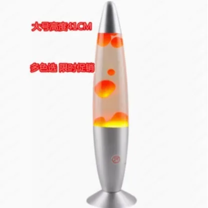 Lampada da camera romantica con lampada in cera lavica da 16 pollici collegata nella decorazione del comodino