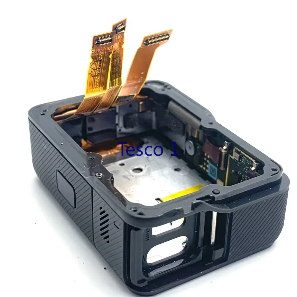 شاشة لمس أصلية لـ GoPro Hero 6 ، إصلاح أسود ، إطار حافظة خلفي ، لوحة GPS ، كابل مصراع ، صندوق بطارية ، جديد