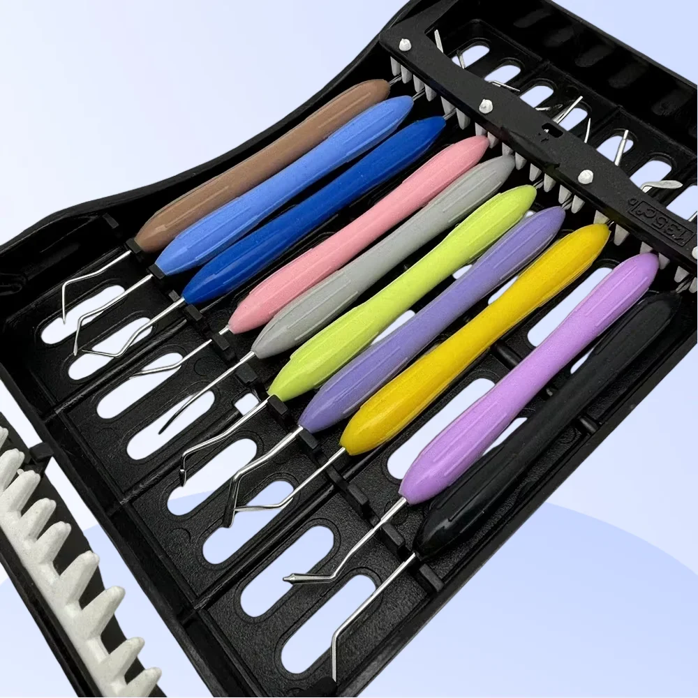 

10Pcs Dental Resin Spatulas Silicon Set Dentistry Tool Composite Resin Filler Instruments Kit for Dentist Aesthetic Restoration