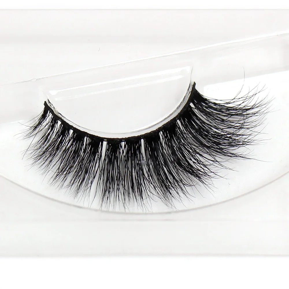 AMAOLASH Ciglia di visone 3D Ciglia di visone a lunga durata Ciglia di volume drammatico naturale Estensione Ciglia finte 3D lunghe spesse A01