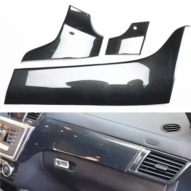 

Наклейки на панель приборной панели консоли цвета углеродного волокна для Mercedes Benz ML GL W166 X166 2012-2015