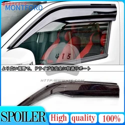 For Toyota HIACE 2005- Car Window Sun Rain Shade Visors Shield Shelter Protector Sticker Exterior Accessories