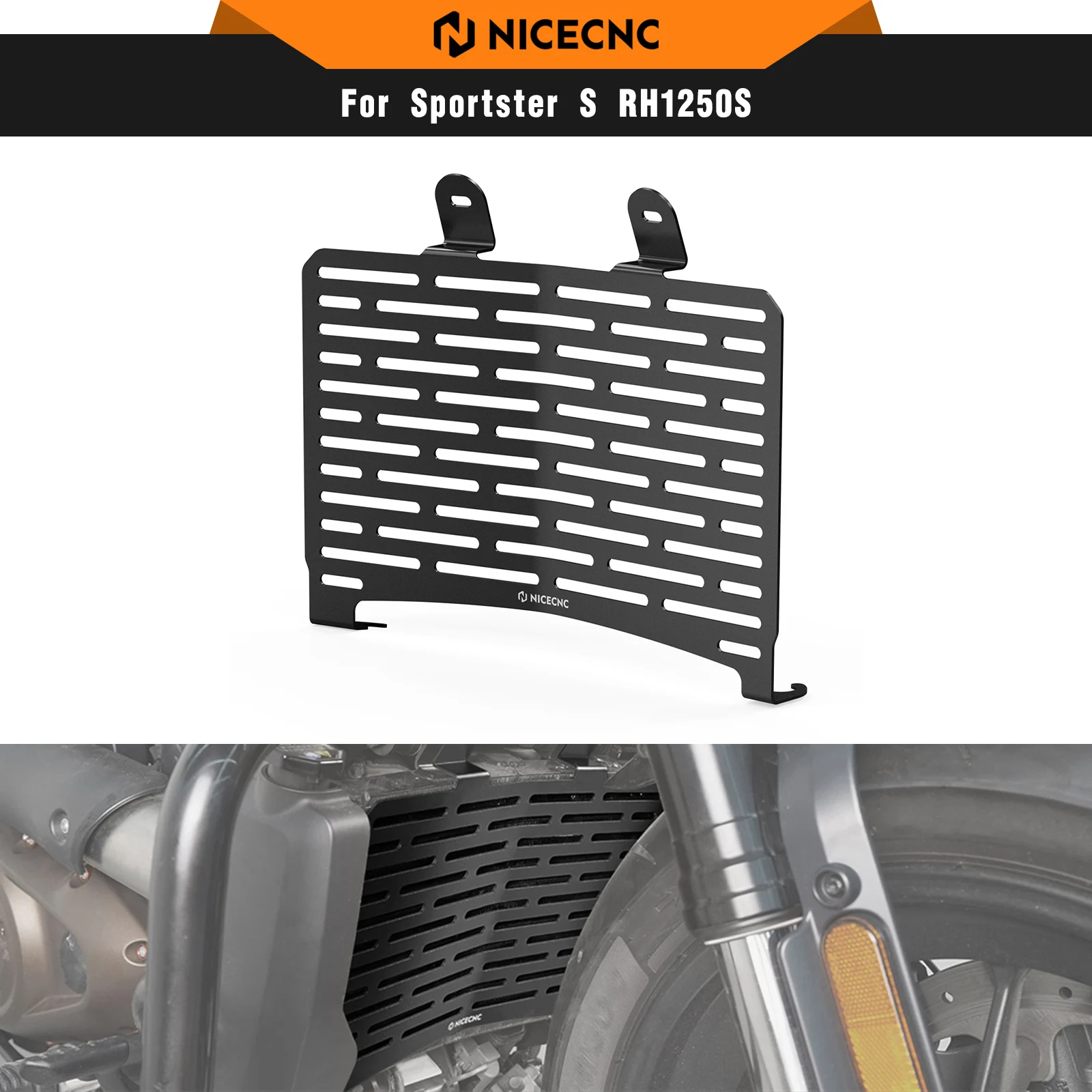 

For Harley Sportster S RH1250S 21-24 NICECNC Radiator Shield Guard Protector Grille Cover RH1250 S RH 1250 S 2021 2022 2023 2024