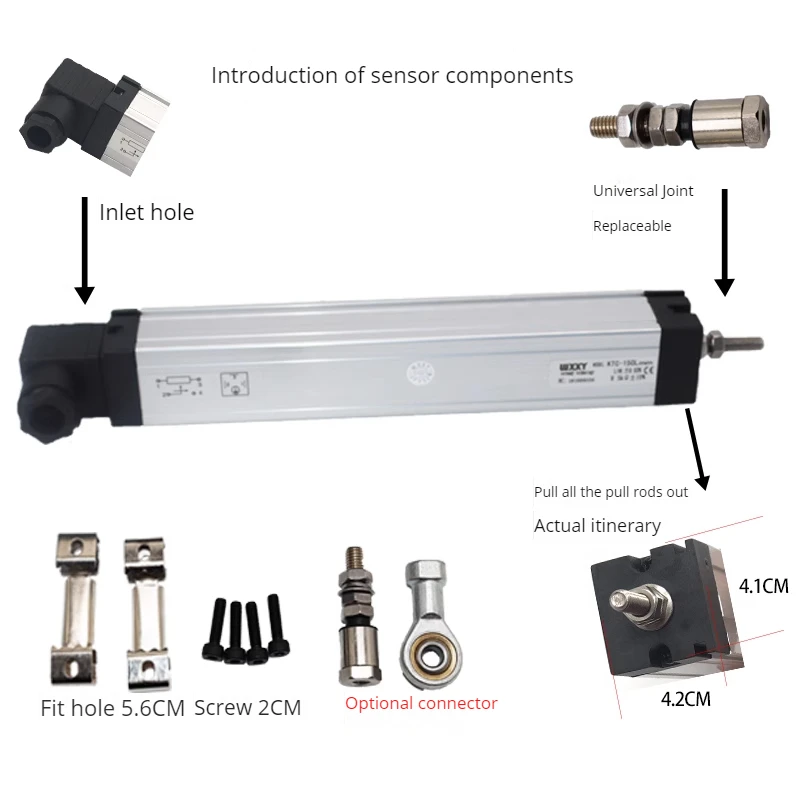 Lwh/ktc-50 75 100 110 125 130 150 175 200 225 250 275 300 500 600mm Displacement Sensor Electronic scale Resistance Resistance