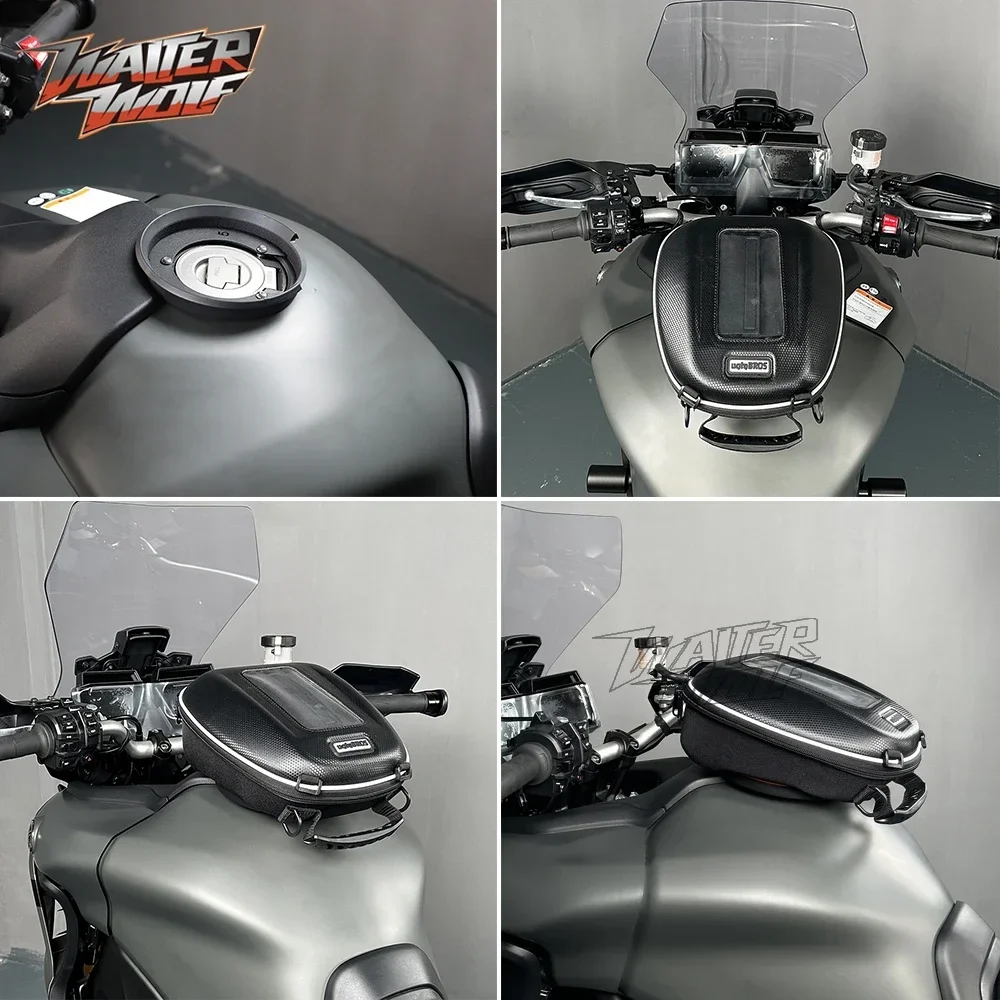 Saco de tanque de combustível para motocicleta, Telefone Navegação Mount Bagagem, Tanklock, Yamaha MT09 Tracer 900 GT FZ09 FJ09 Fazer 250 FZ25 FZS25