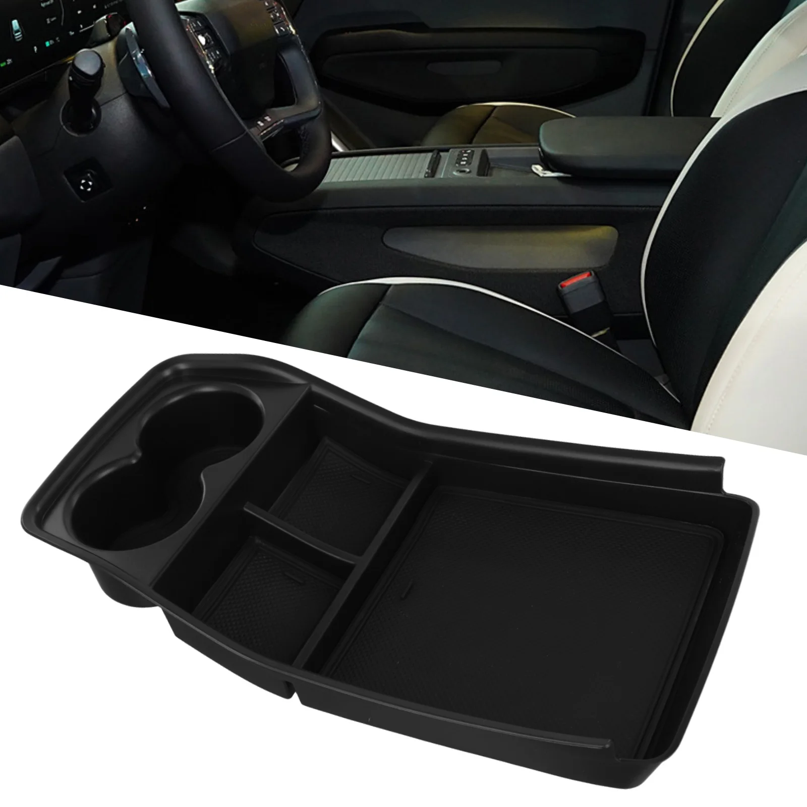 Car Central Control Storage Box Central Storage Box Armrest Tray Holder Organizer Auto Interior Tidying Accessories For KIA Ev9