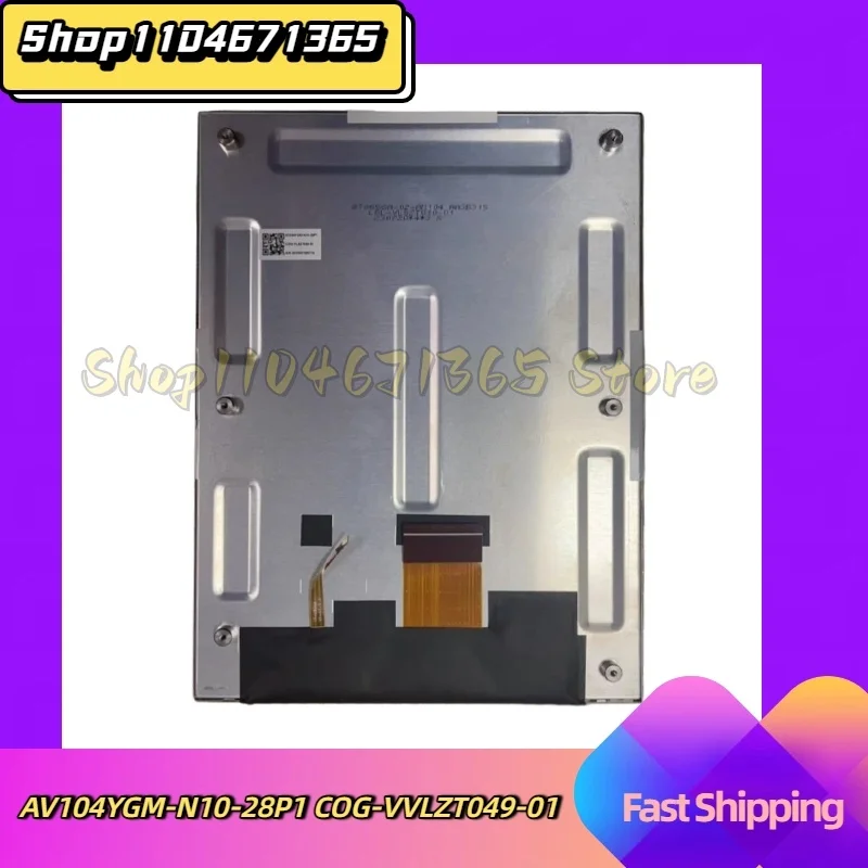 AV104YGM-N10-28P1 COG-VVLZT049-01 10.4 Inch LCD Display Screen for Car Navigation Repair Parts