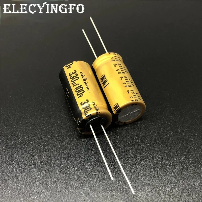 

5Pcs/20Pcs NICHICON 330uF/100V FW Series 12.5x25mm 100V330uF HiFi Audio Electrolytic Capacitor 330uF/100V