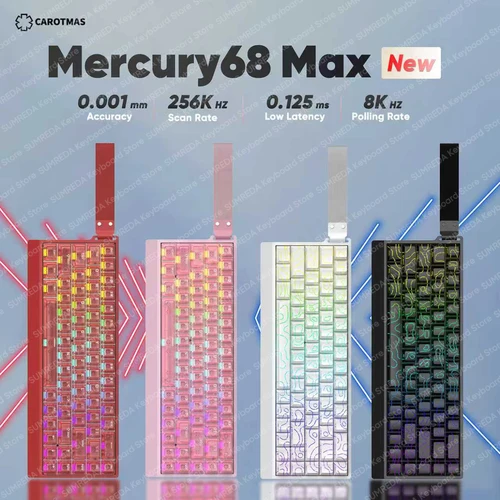 IROK Mercury68 Max mars68 pro teclado mecánico magnético para juegos activación rápida 0,001mm 8K retorno 256K teclado para jugadores de escaneo para PC