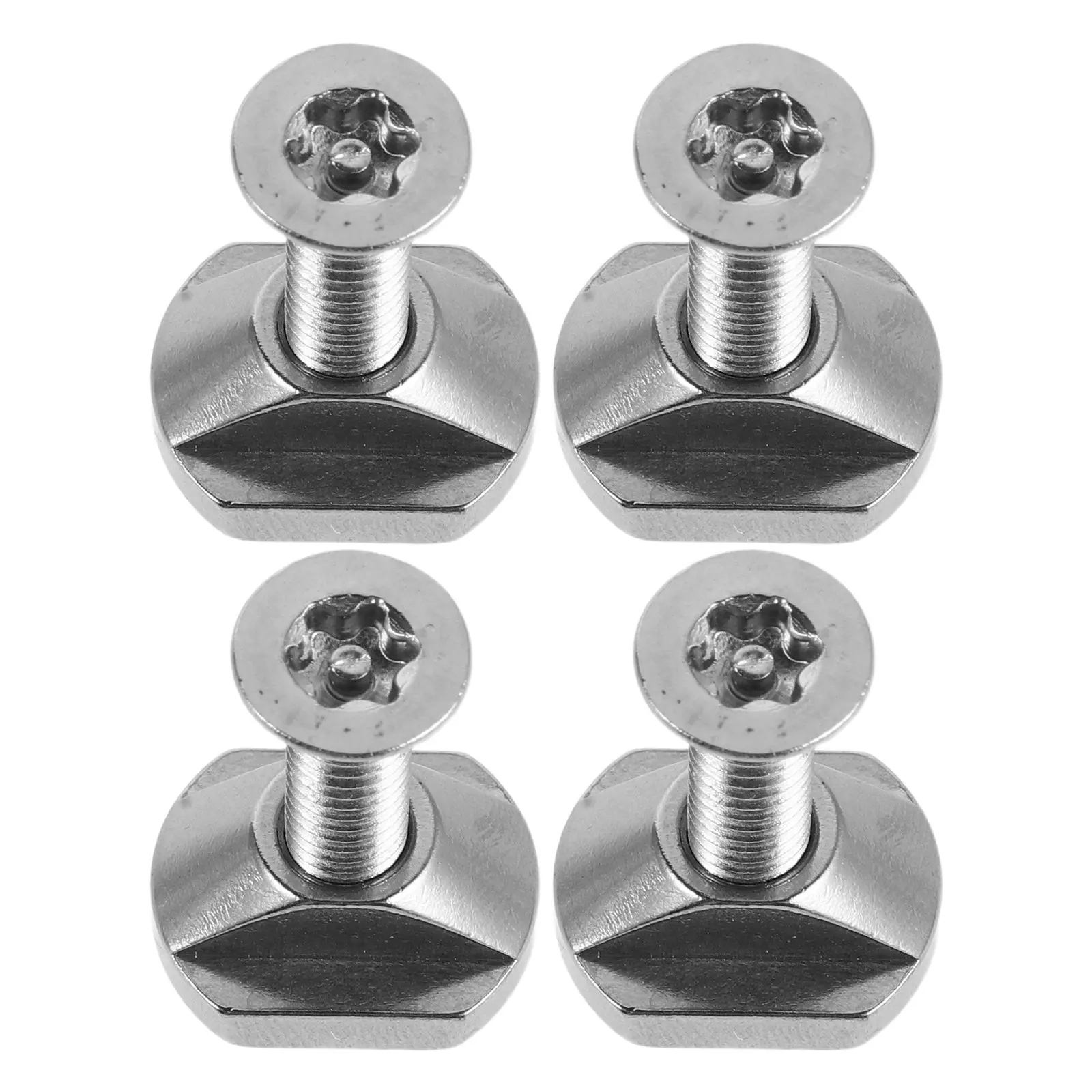 4Pcs Board Fin Screw Set Stainless Steel Rustfree Replacement Sup Paddleboard Longboard Fin Bolt Accessories