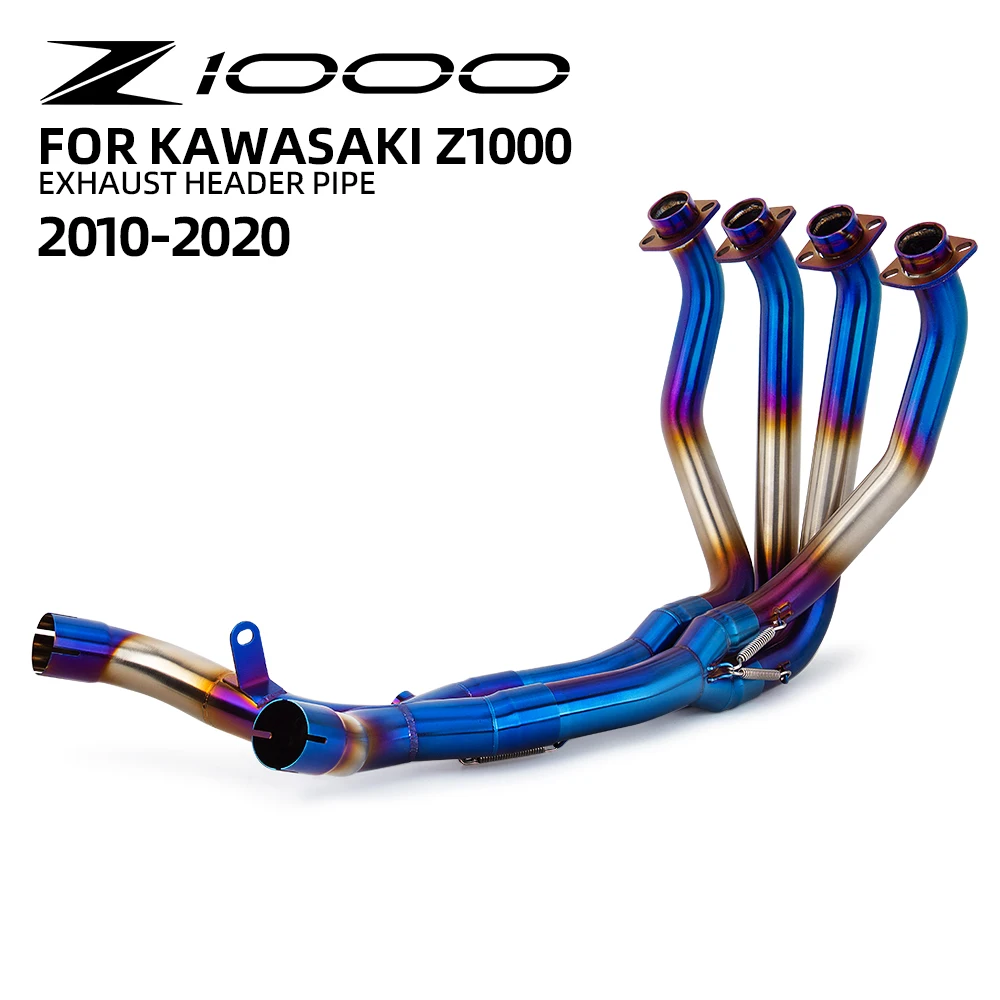 For Kawasaki Ninja1000 Z1000 Z1000SX 2010-2023 Motorcycle exhaust front link pipe bule Header tube kit motobike exhaust pipe