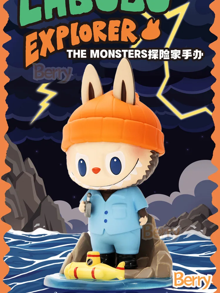 Pop Mart The Monsters Labubu Explorer 9.8cm Kawaii Desk Decore Ornaments Action Anime Figures Toys and Hobbies Birthday Gifts