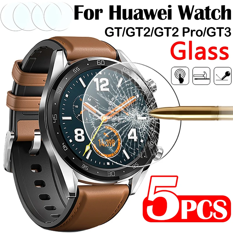 1/3/5PCS for Huawei Watch GT3 GT2 Pro 46mm Tempered Glass Screen Protector Explosion Proof Anti-Scratch HD Accessories for honor magic vs2 v2 3 in 1 full screen protector explosion proof hydrogel film