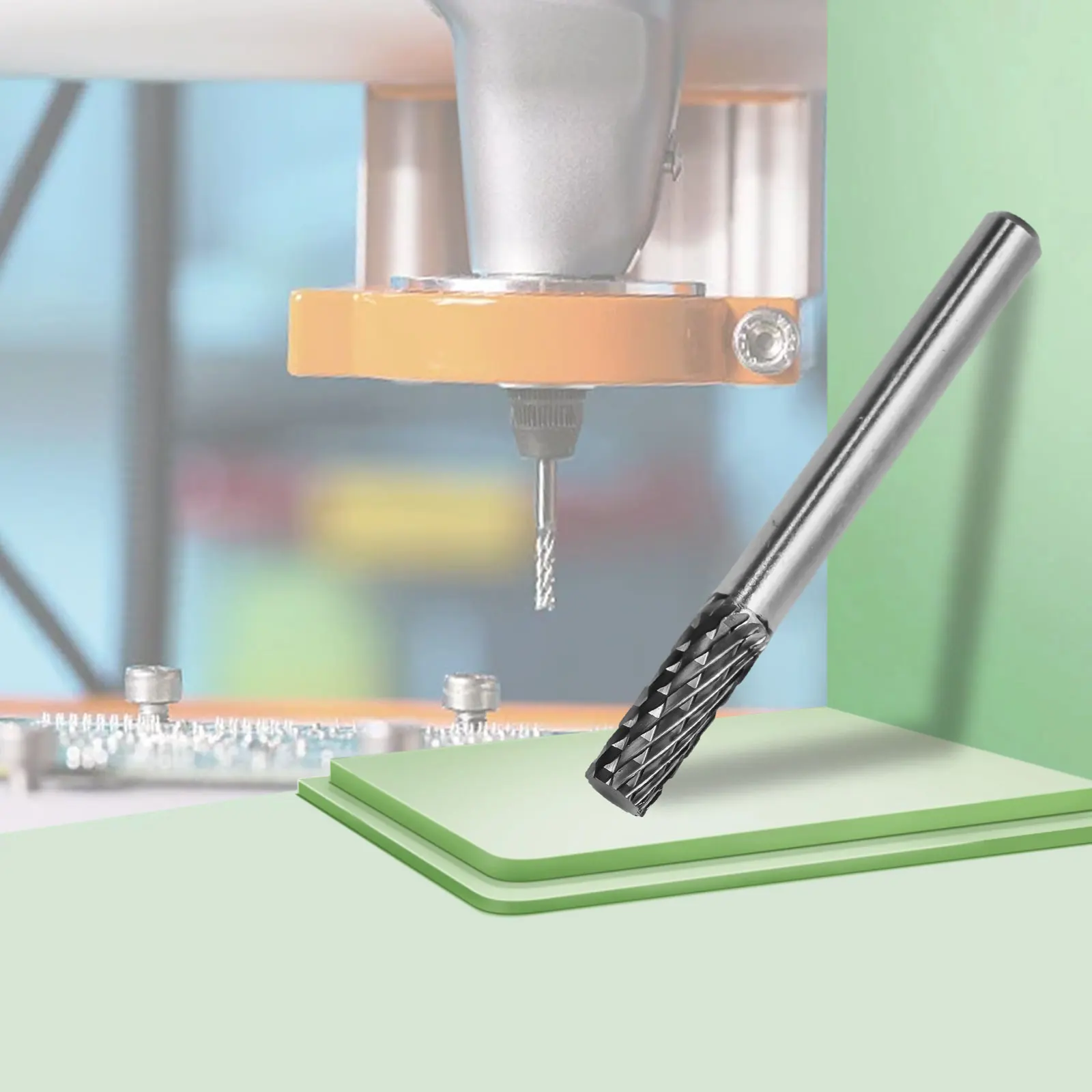 

Carbide Burr Head Rotary Tool 6mm Shank Drill Bit for Efficient Metal Grinding and Finishing for Trimming and Sculpting