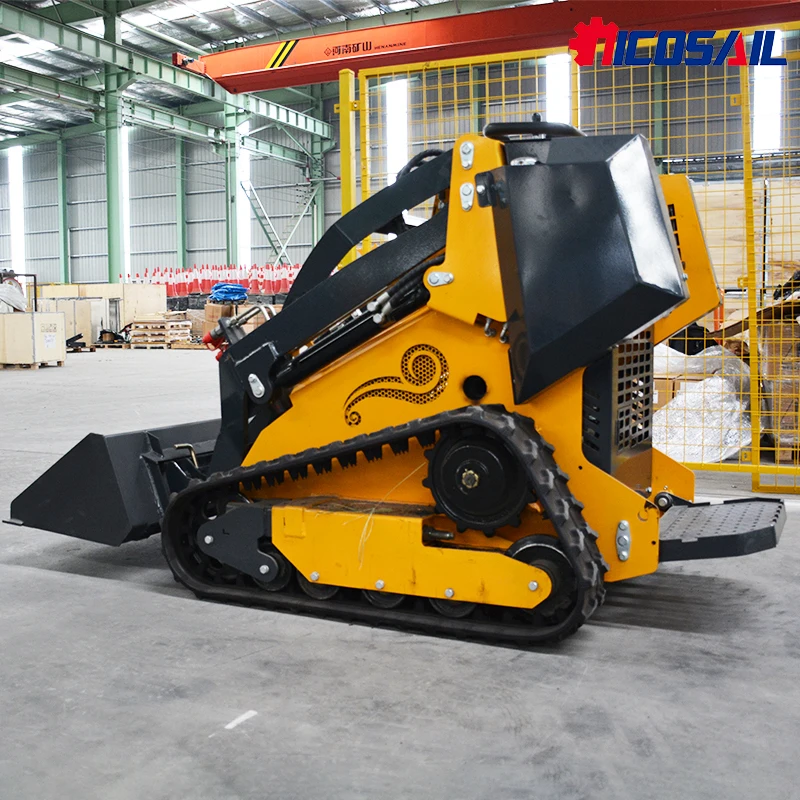 شحن مجاني 25hp Kubota EPA جرافة التوجيه عالية التدفق الهيدروليكي جرافة انزلاقية صغيرة مع الغابات المهاد