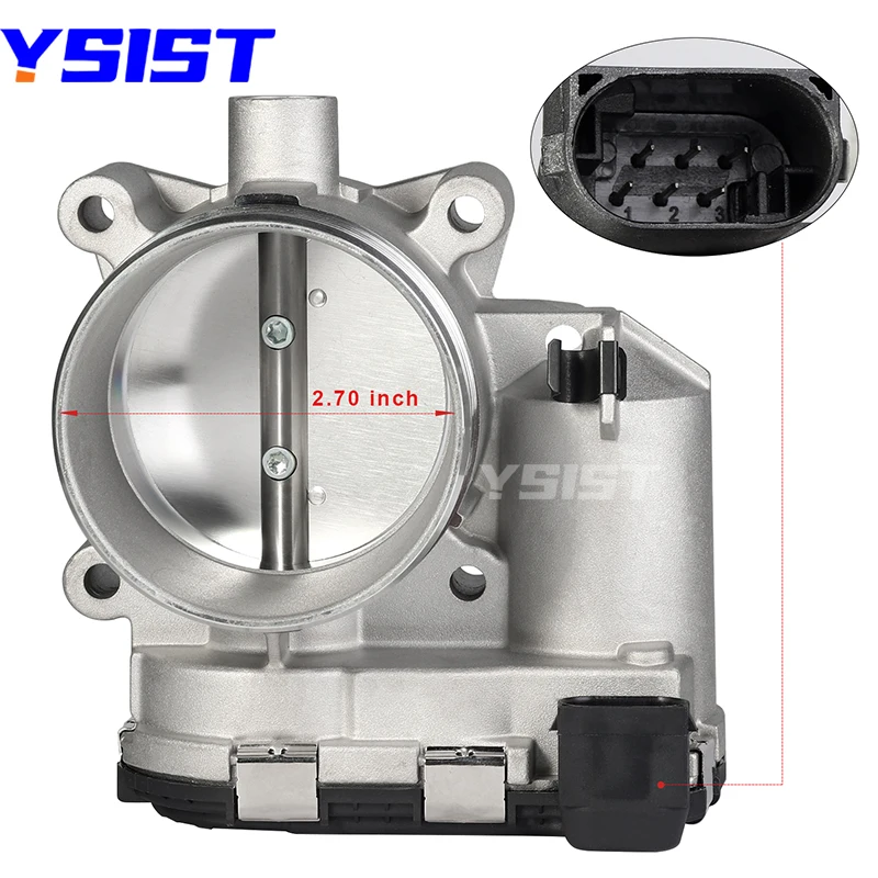 64mm Throttle Body for Volvo S60 S80 C70 V70 XC70 XC90 2.0 2.5 2.9 3.0 Air Filter 30650013 30650561 30711554 8677867 8677658