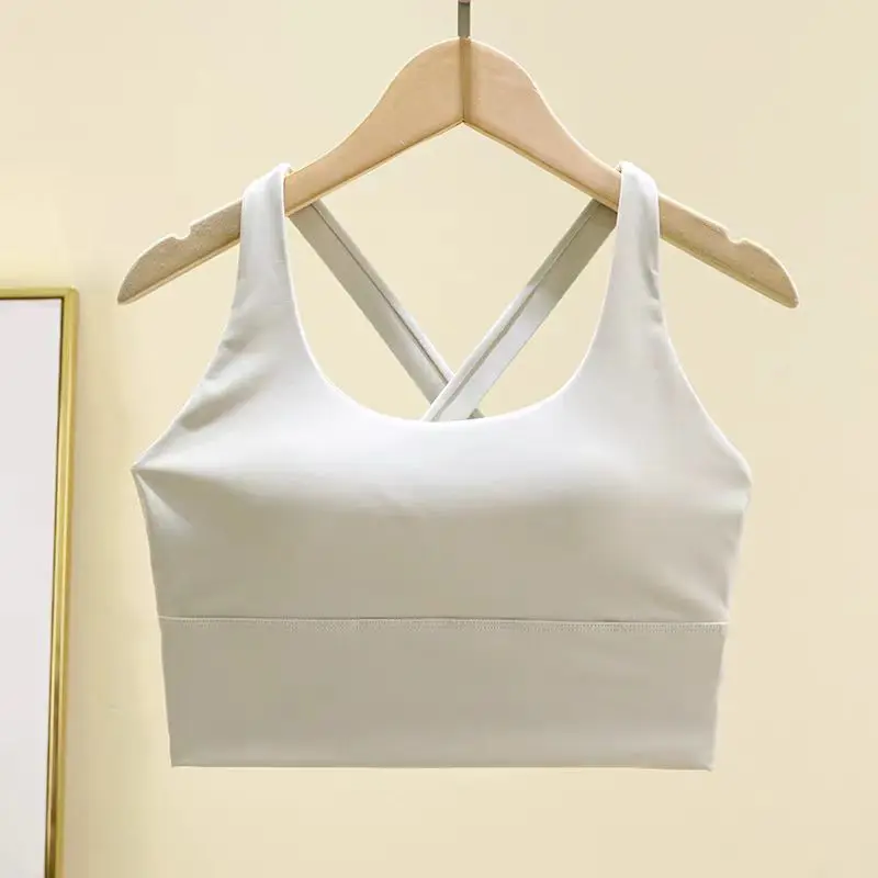 High-Intensity Fixed Pad Sports Bra Shockproof Running Gym Push-Up Yoga Fitness Lingerie Professional Underwear for Women