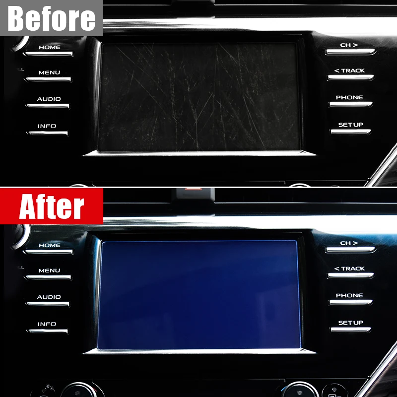 For Toyota Camry XV70 70 2018 2019 2020 Car Tempered Glass Film Screen Protector Instrument Navigation Protective Trim Cover