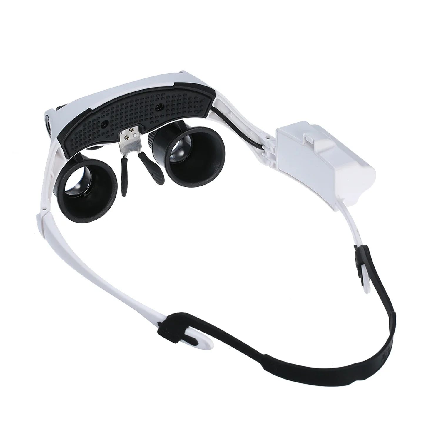 Glasses Magnifier With 2 LED Lights 6 Replaceable Lenses 6X 8X 10X 15X 20X 25X Magnifying Glass Illuminated Magnifier Loupe