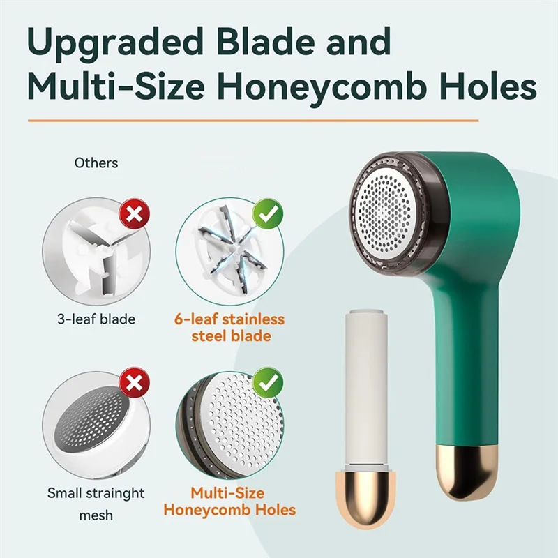 Rasoio per tessuti e levapelucchi ABDJ: struccante ricaricabile, rasoio per maglioni per vestiti e mobili