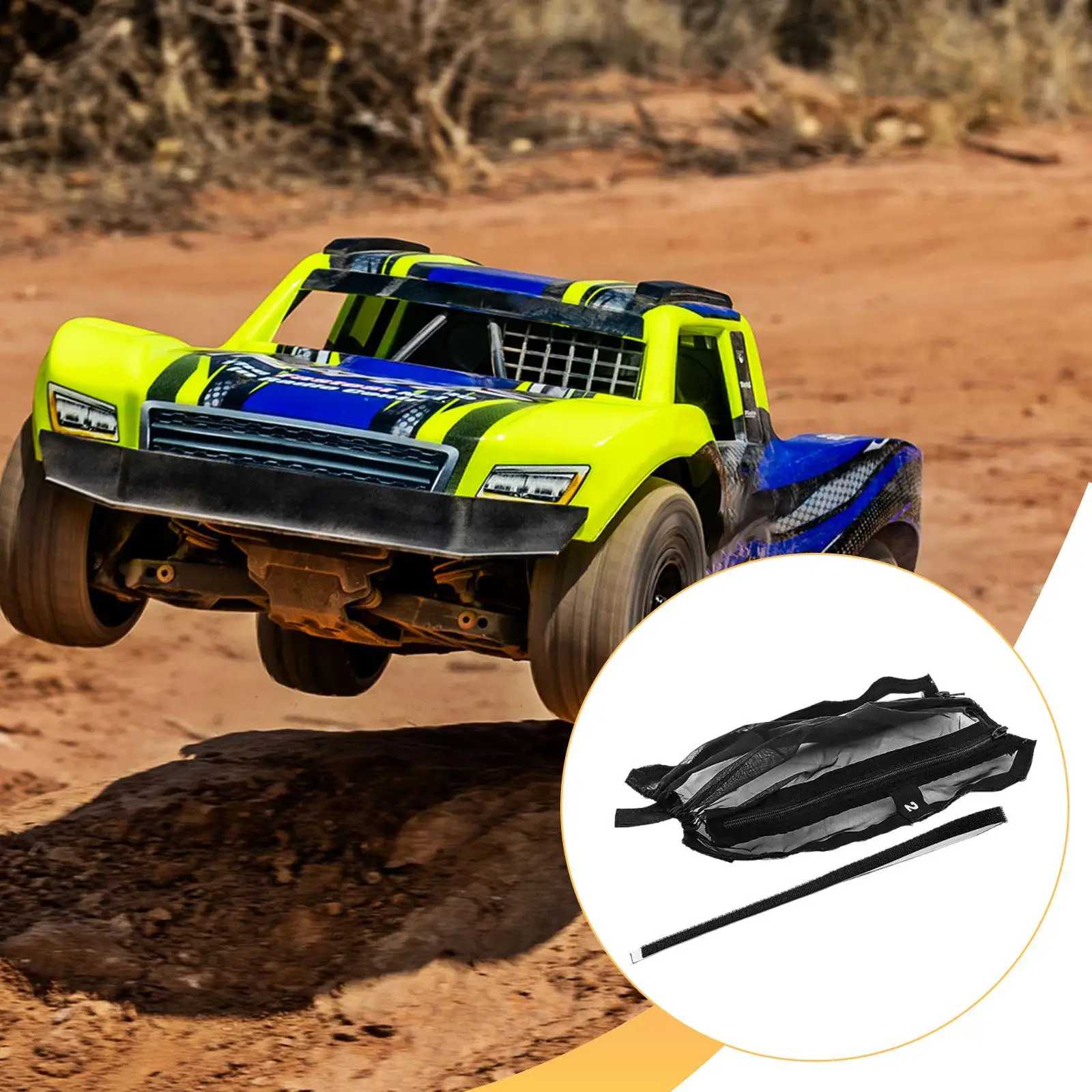 ฝาครอบกันฝุ่นสำหรับแชสซีรถบังคับวิทยุขนาด 1/16, พกพาสะดวก, ติดตั้งง่าย, ตัวป้องกันแชสซี