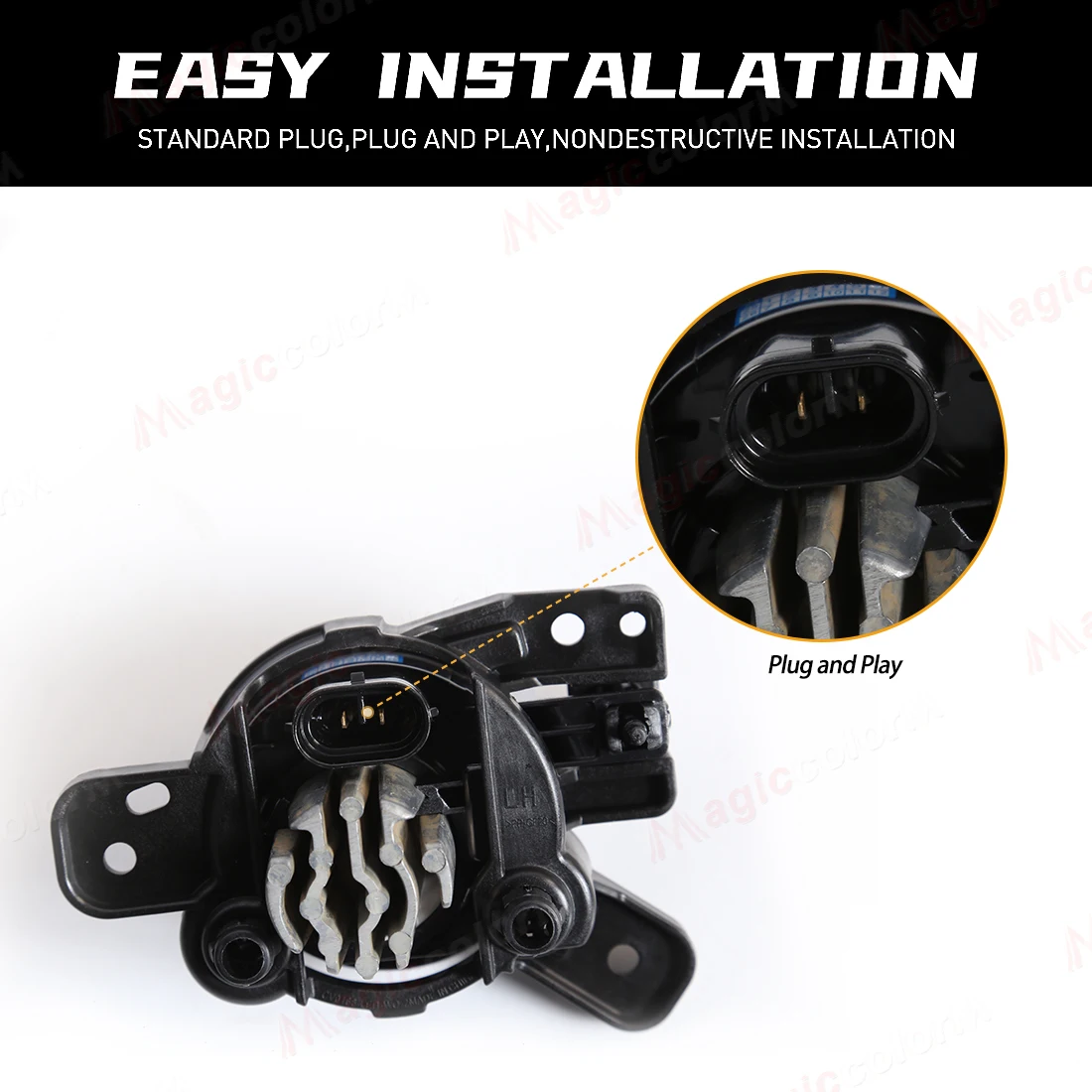 DLAA LED الضباب الخفيف لشروليه كولورادو 2023 2024 مصباح الضباب المصد الأمامي المصابيح الأمامية القيادة فوجليت اكسسوارات السيارات 12 فولت #5