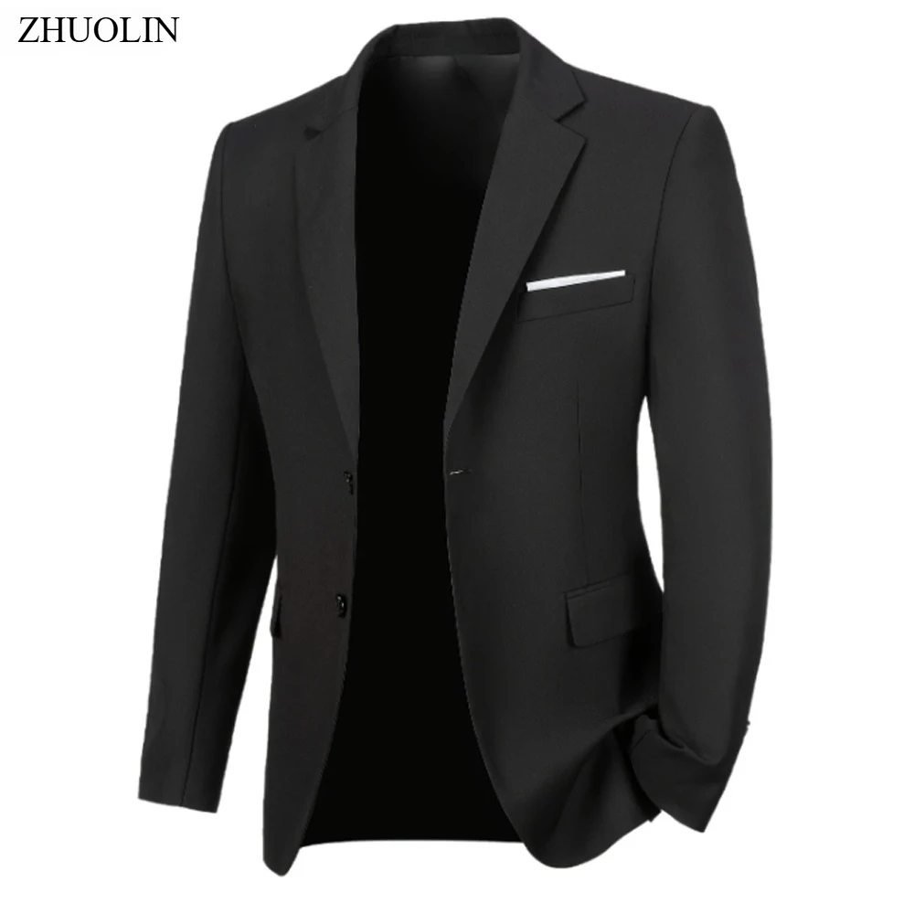 High Quality Men Formal Blazers Suit Wedding Jackets Slim Fit Office Ready Stretch Fabric Thin Men's Casual 2025 Sports Coats
