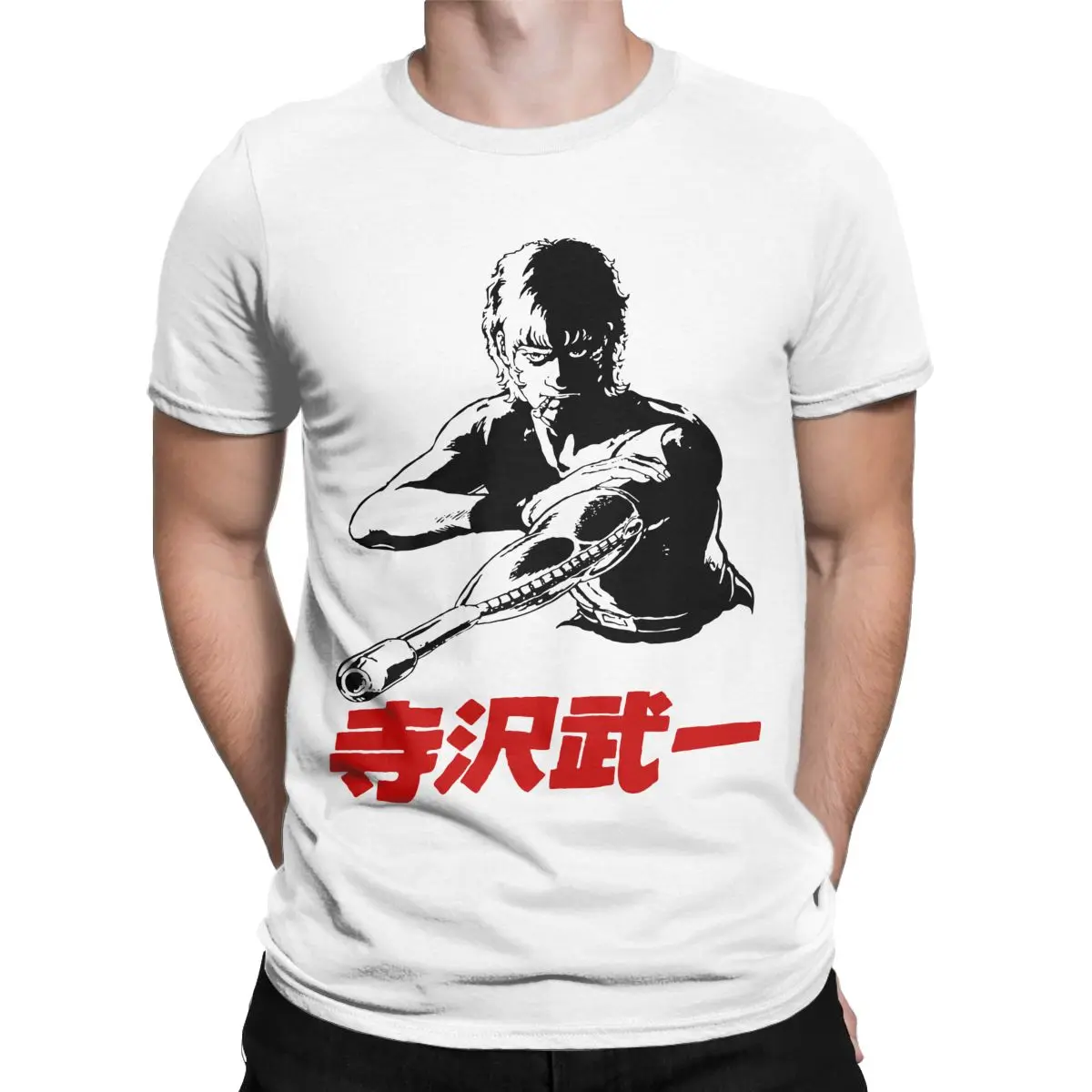 Men Space Adventure Cobra T Shirts Anime Manga 100% Cotton Clothing Awesome Short Sleeve Crewneck Tees Graphic Printed T-Shirt