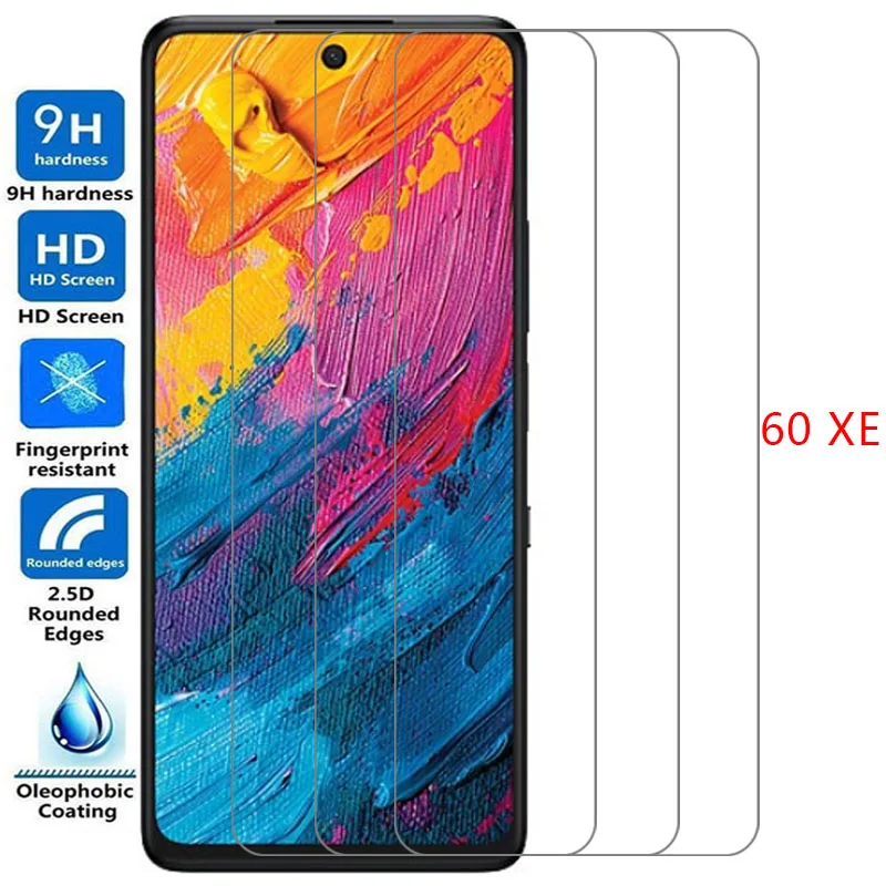 Чехол для телефона TCL 60 XE / NXTPAPER 5G, защитное стекло для TCL60, 60XE, TCL60XE, задняя крышка 360°