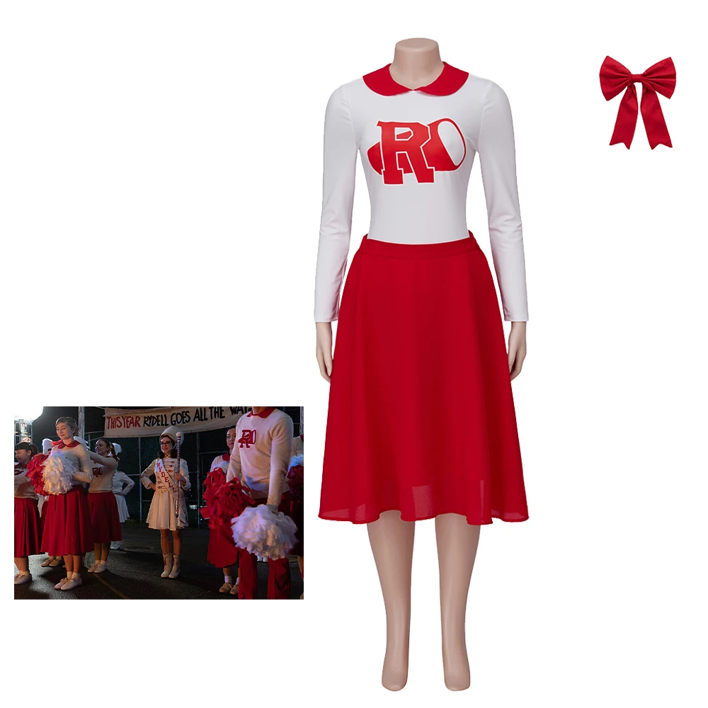 Grease Rise Of The Pink-Disfraz de Sandy Olsen para mujer, uniforme de animadora, trajes de fiesta de Carnaval y Halloween