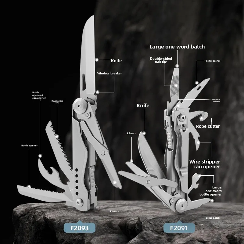 

Multifunctional Portable Combination Folding Knife Outdoor Camping Sharp with Scissors Self-Defense Tactical Pocket Knife