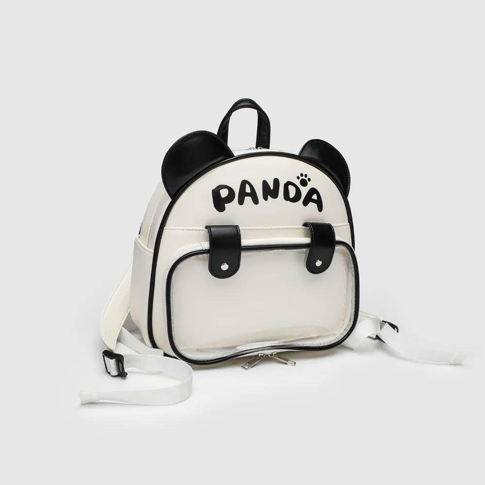 Niche College Style Student Cute Panda Backpack Big Rong Millet Pain Bag Backpack