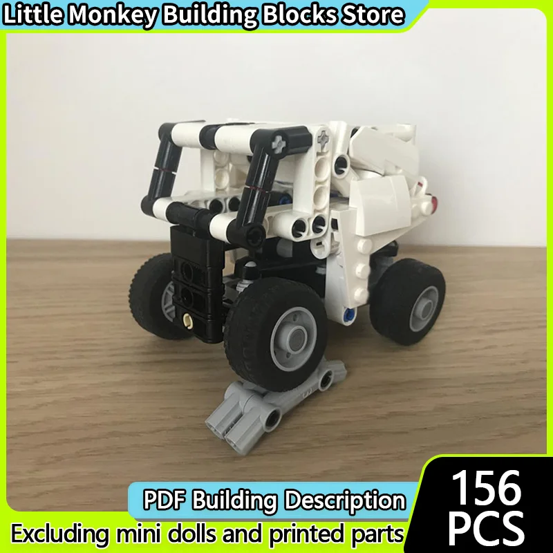 

City Car Model MOC Building Bricks Small Dakar Truck Modular Technology Children Holiday Gifts Assemble Toys Suit