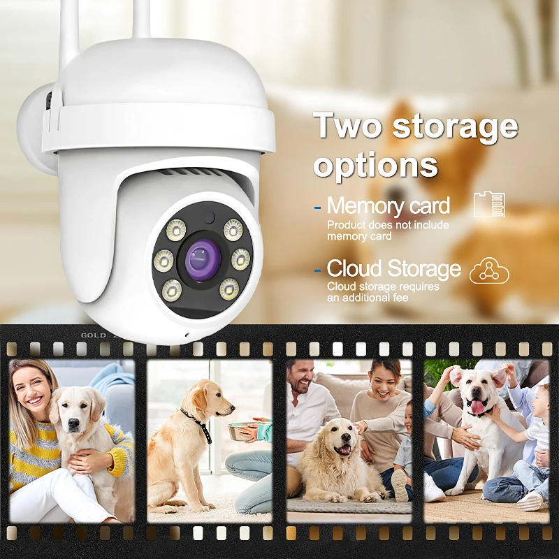 Wireless Camera for Home Security 1080P Indoor Outdoor Surveillance Night Vision Two-Way Audio And Motion Detection CCTV Camera