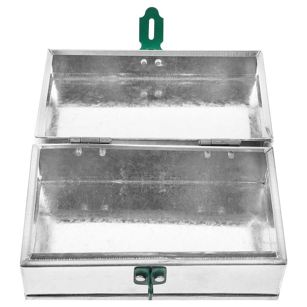 

Tool Hardware Toolbox Iron Storage Box Tool Holder Durable Galvanized Steel Lockable Case For Home Garden Repair Use Sturdy
