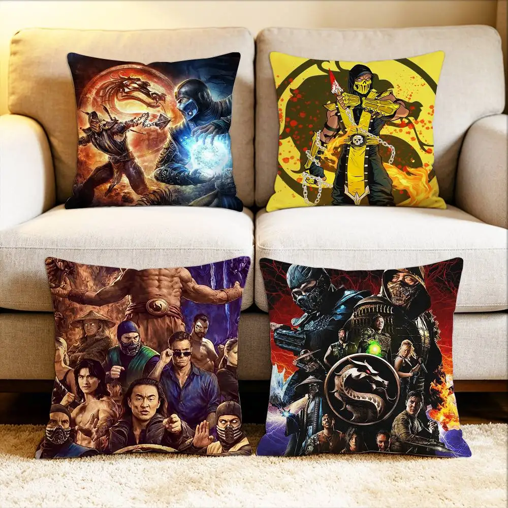 

M-Mortal Kombat II Film Various Sizes Square Pillow Case For Car Home Bedchamber Decor