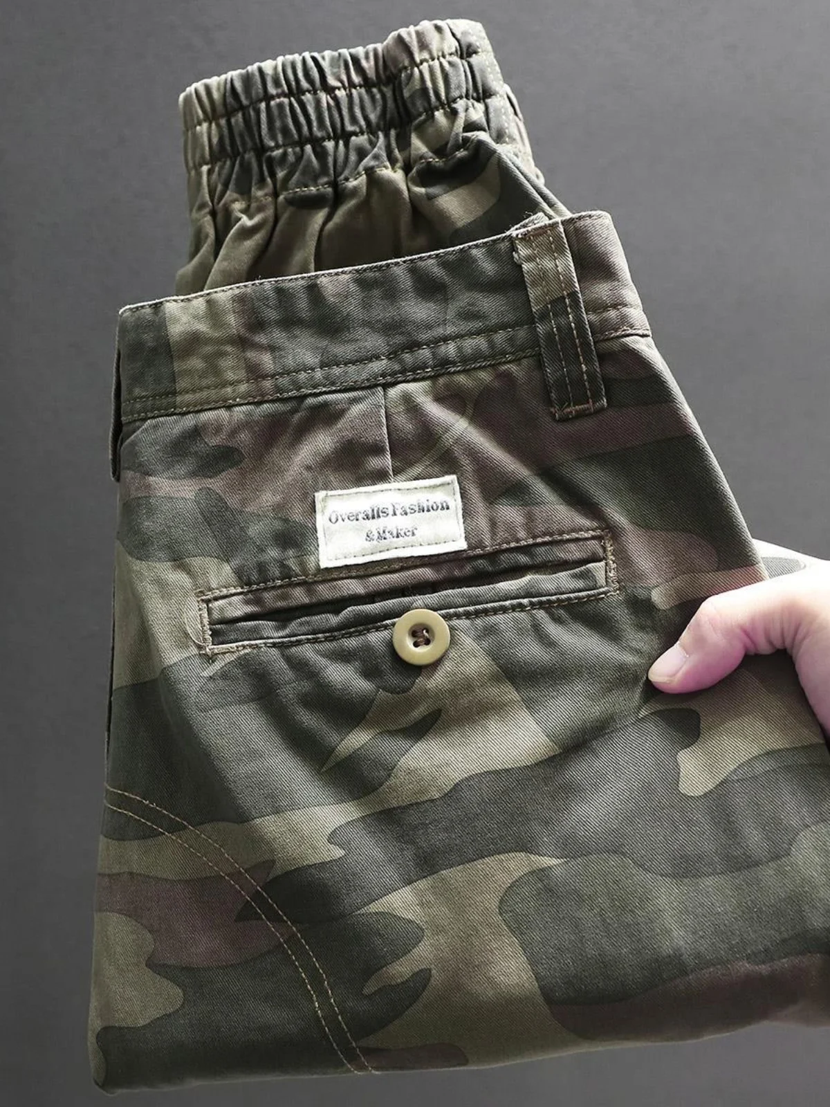 

Spring Summer Camouflage Work Pants Men Loose Cuffed Trendy Sports Casual Trousers Korean Version Youth Active Sle