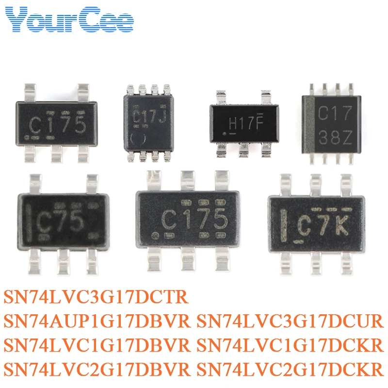 100pcs/10pcs SN74LVC1 SN74LVC1G17 SN74LVC1G17DBVR SOT-23-5 Schmitt Trigger Buffer Logic Chip SN74LVC3G17DCTR SN74LVC2G17DBVR