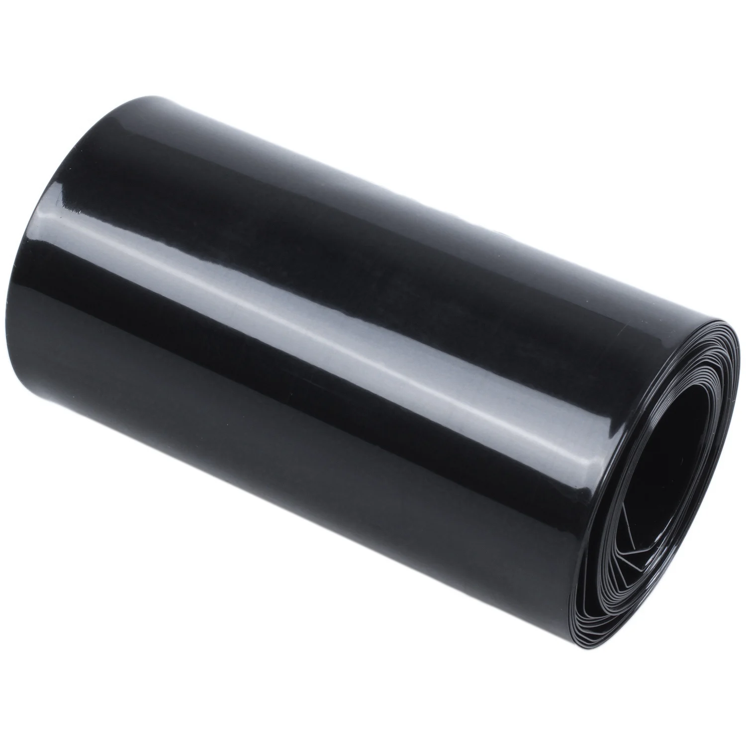 70mm/44mm PVC Heat Shrink Tubing Wrap Black 2m 6.5ft for 18650 Battery