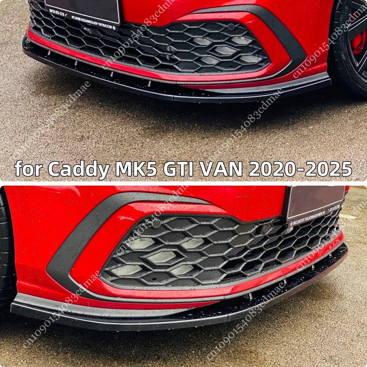 

Передний бампер в стиле Maxton, разделитель губ для Caddy MK5 GTI, только 2020-2025, автомобильный спойлер, юбка, диффузор, автоматическая настройка, комплект кузова из АБС-пластика