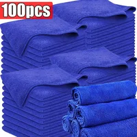 Paños de limpieza de microfibra sin pelusa, paños de limpieza de microfibra, toallas de limpieza reutilizables, toalla absorbente gruesa para lavado de coches