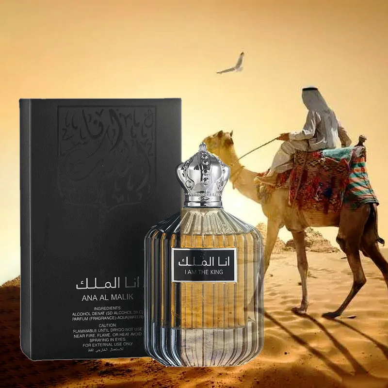 Parfum Pria Pangeran Dubai 100ML tanaman Cologne tahan lama aroma bunga Arabian De Parfum alami segar