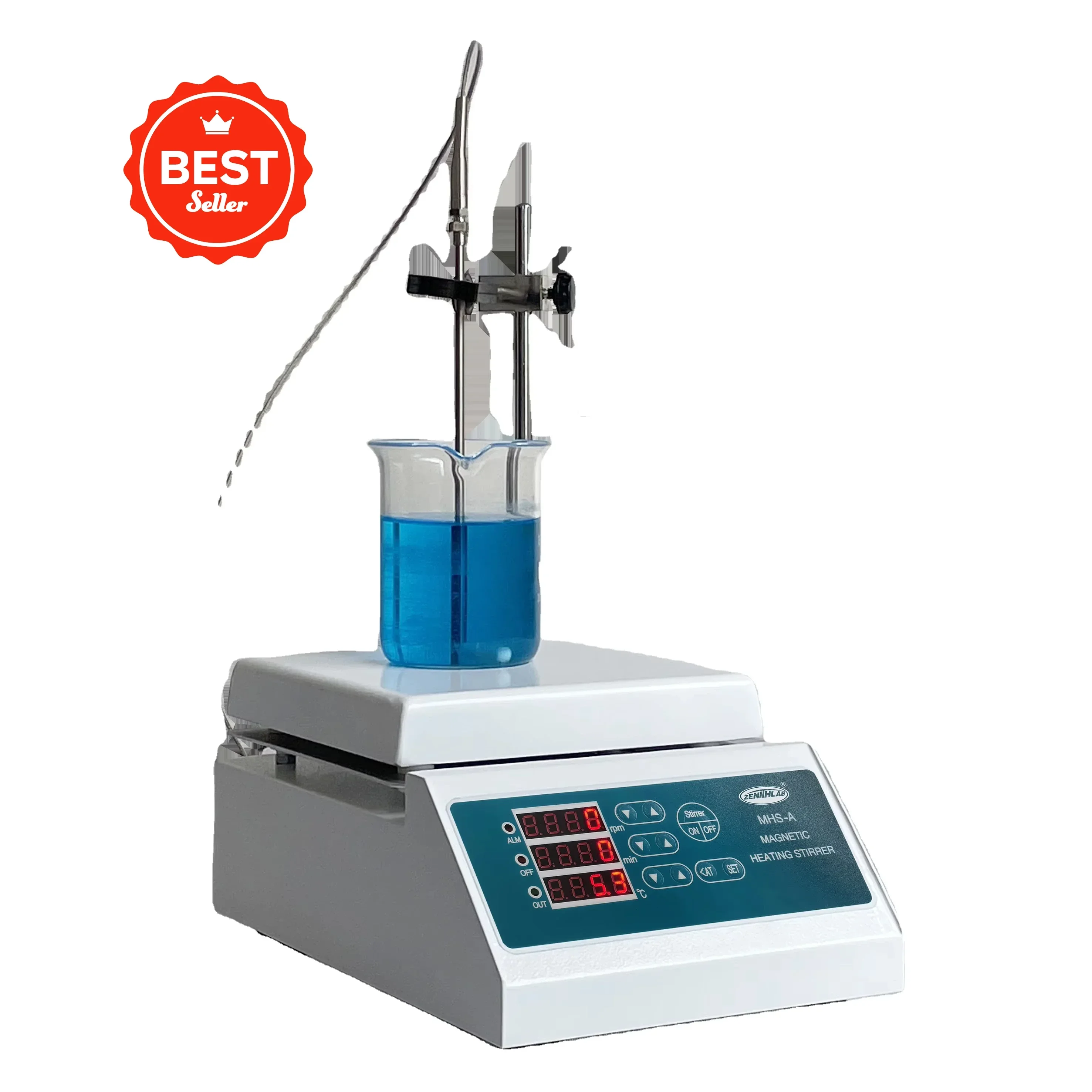 Hot Selling 100ml To 1000ml Laboratory Use Science Research Stainless Steel Work Plate  Stable Temperature Magnetic Stirrer